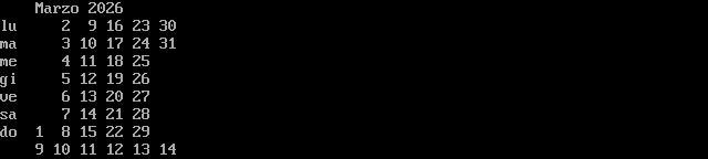 calendário minimalista PNG 2026-03